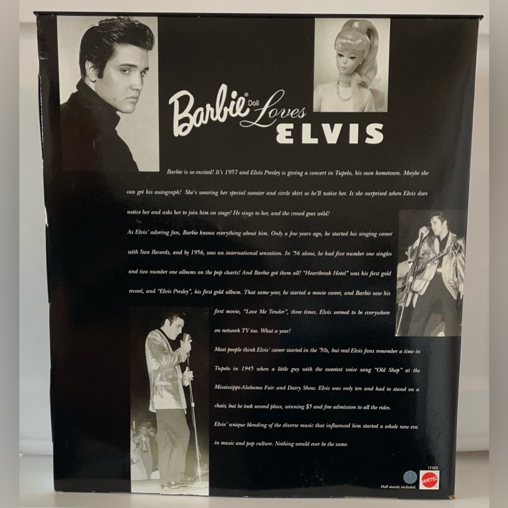 Barbie Loves Elvis Live On Stage – Collector Edition – NIB 1996 Vintage Doll Set - Picture 2 of 7